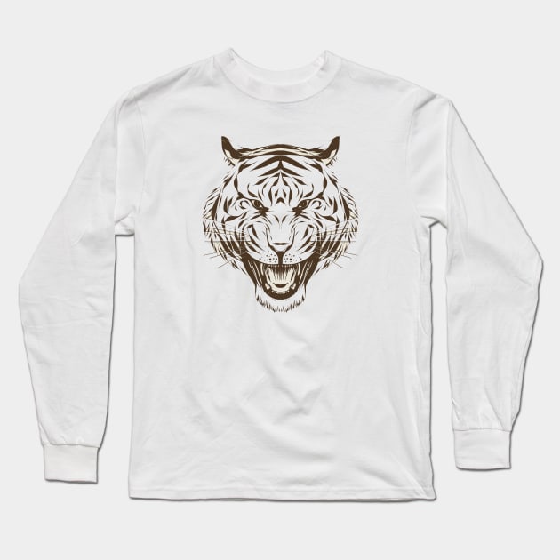 Face tiger Long Sleeve T-Shirt by This is store